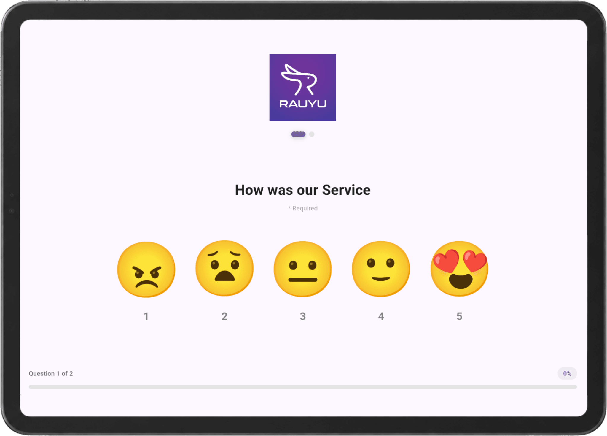 Kiosk Mode interface